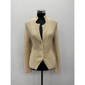 NEW MISTERNIC button linen/cotton cardigan in sand